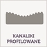Poduszka z profilowanymi kanalikami.